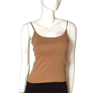 Zara‎ nude tan spaghetti strap scoop neck tank top small